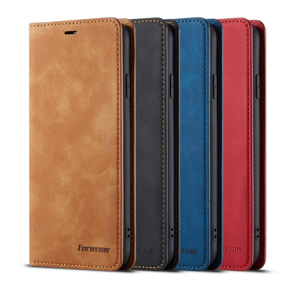 iPhone 11 Series Luxury Flip Leather Wallet Case