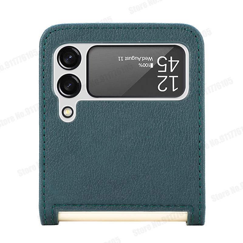 Leather Card Slot Case for Samsung Z Flip 3
