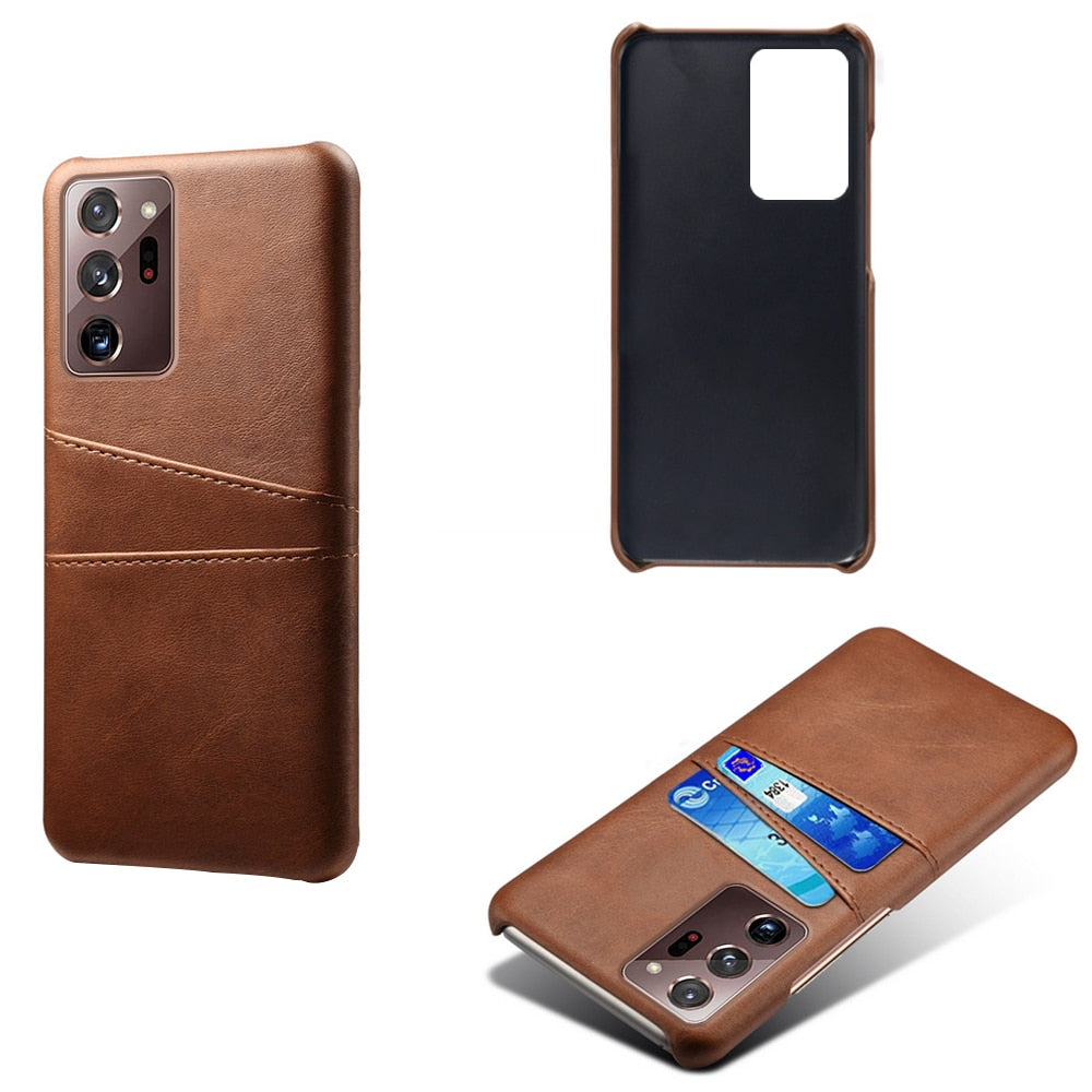 Samsung S22/S21/S20/S10/Note20/Plus/Ultra/FE Leather Cardholder Case