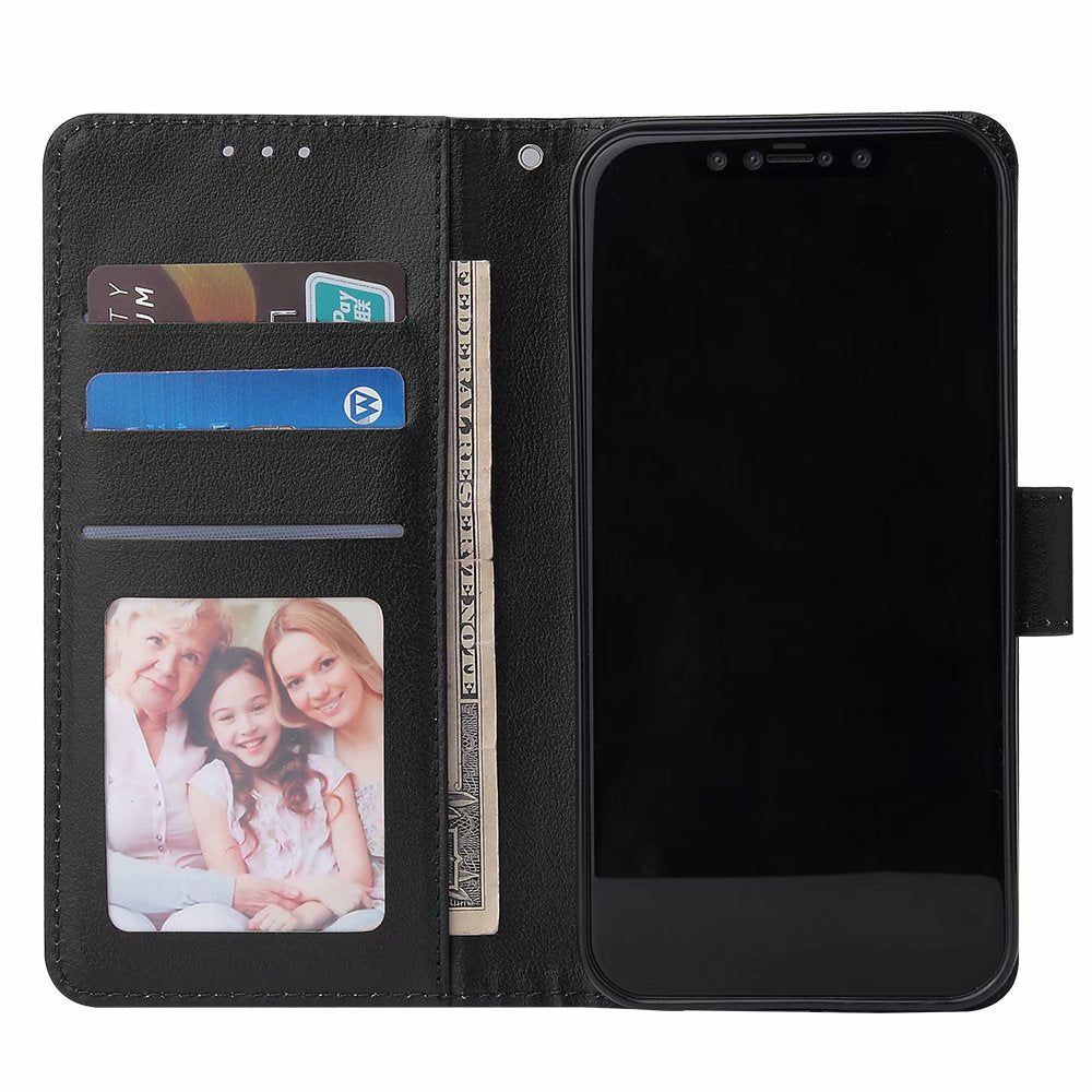 iPhone Wallet Cardholder Leather Case (Black, Blue, Rosegold, Gold)