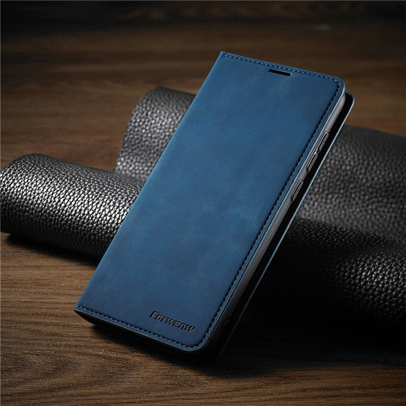 Samsung S21/S20/S10/Note20/S9/S8/Plus/Ultra/FE RFID Magnetic Flip Cover Wallet Case