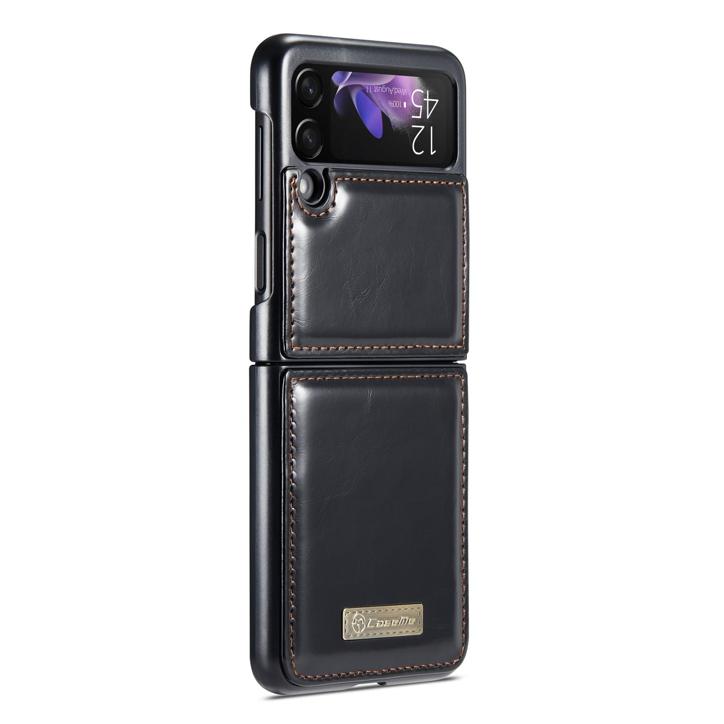 Samsung Z Flip3 Shockproof Leather Case