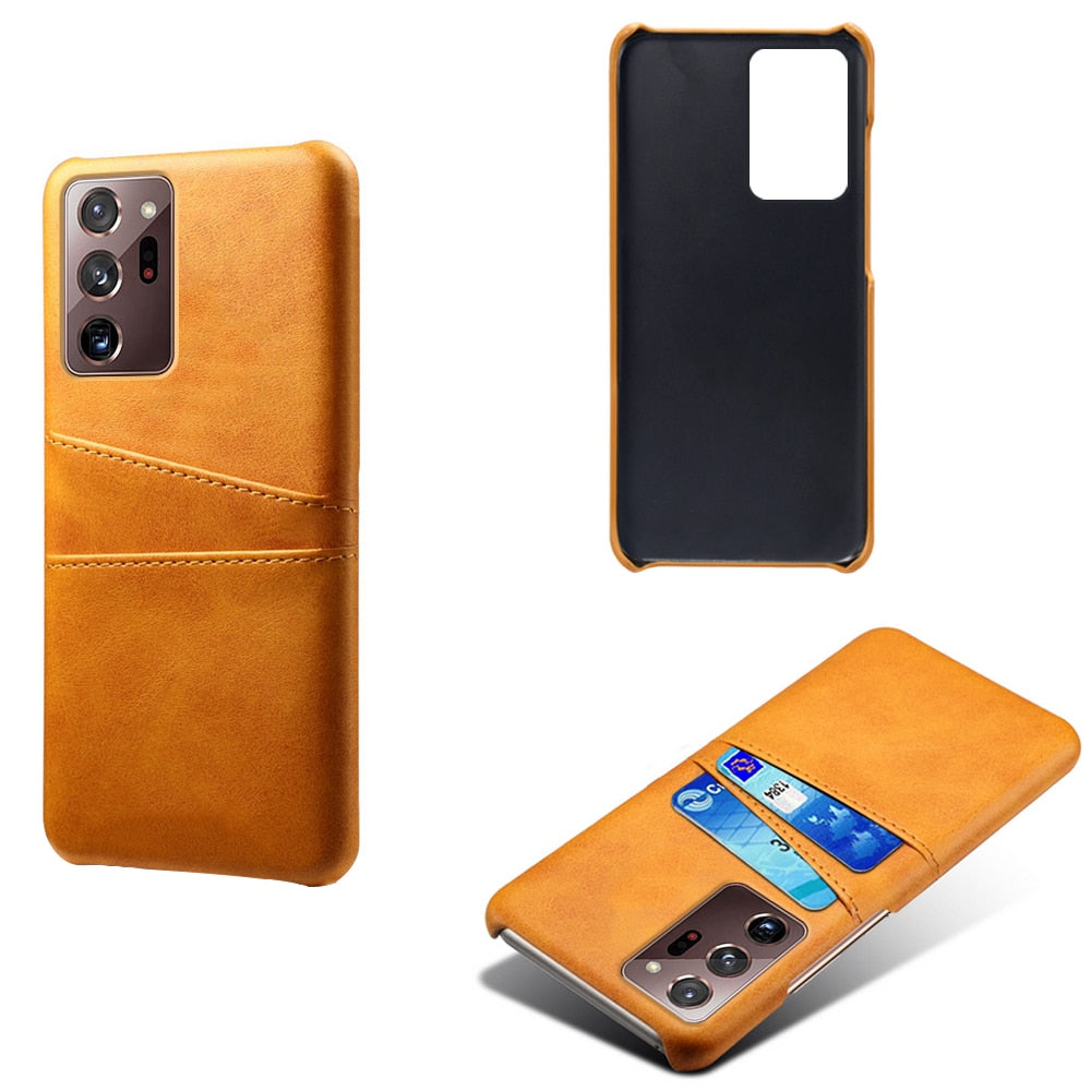 Samsung S22/S21/S20/S10/Note20/Plus/Ultra/FE Leather Cardholder Case