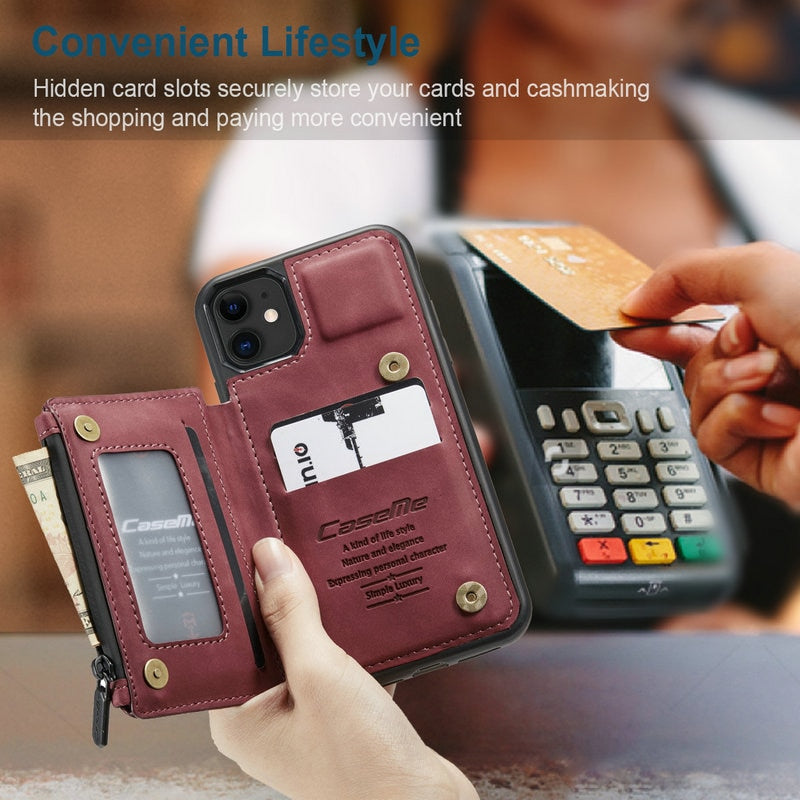 iPhone 12 Series RFID Protective Wallet Case