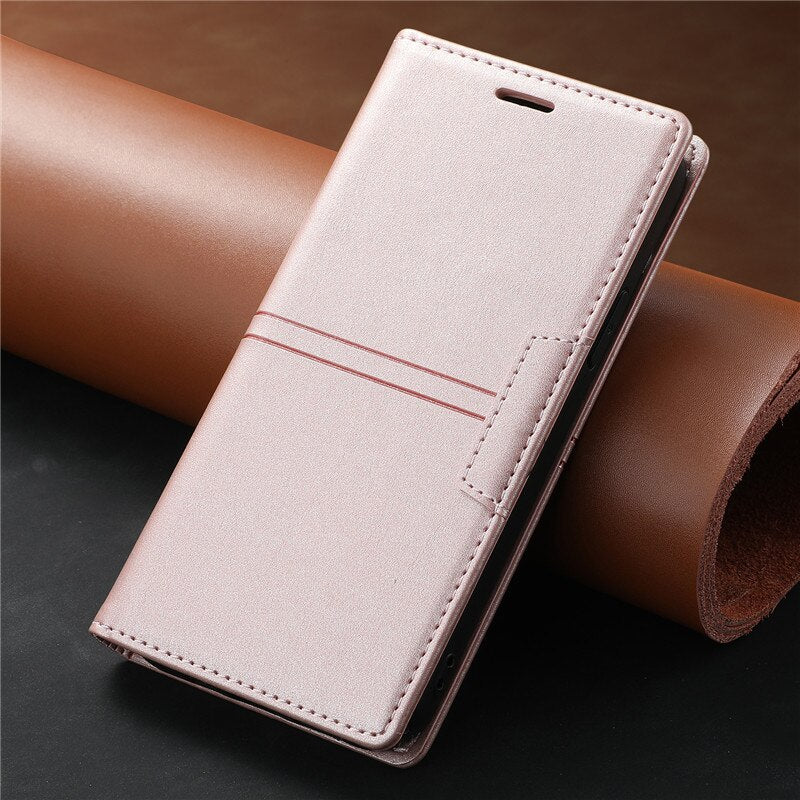 Samsung A Series Flip Leather Magnetic Wallet Case