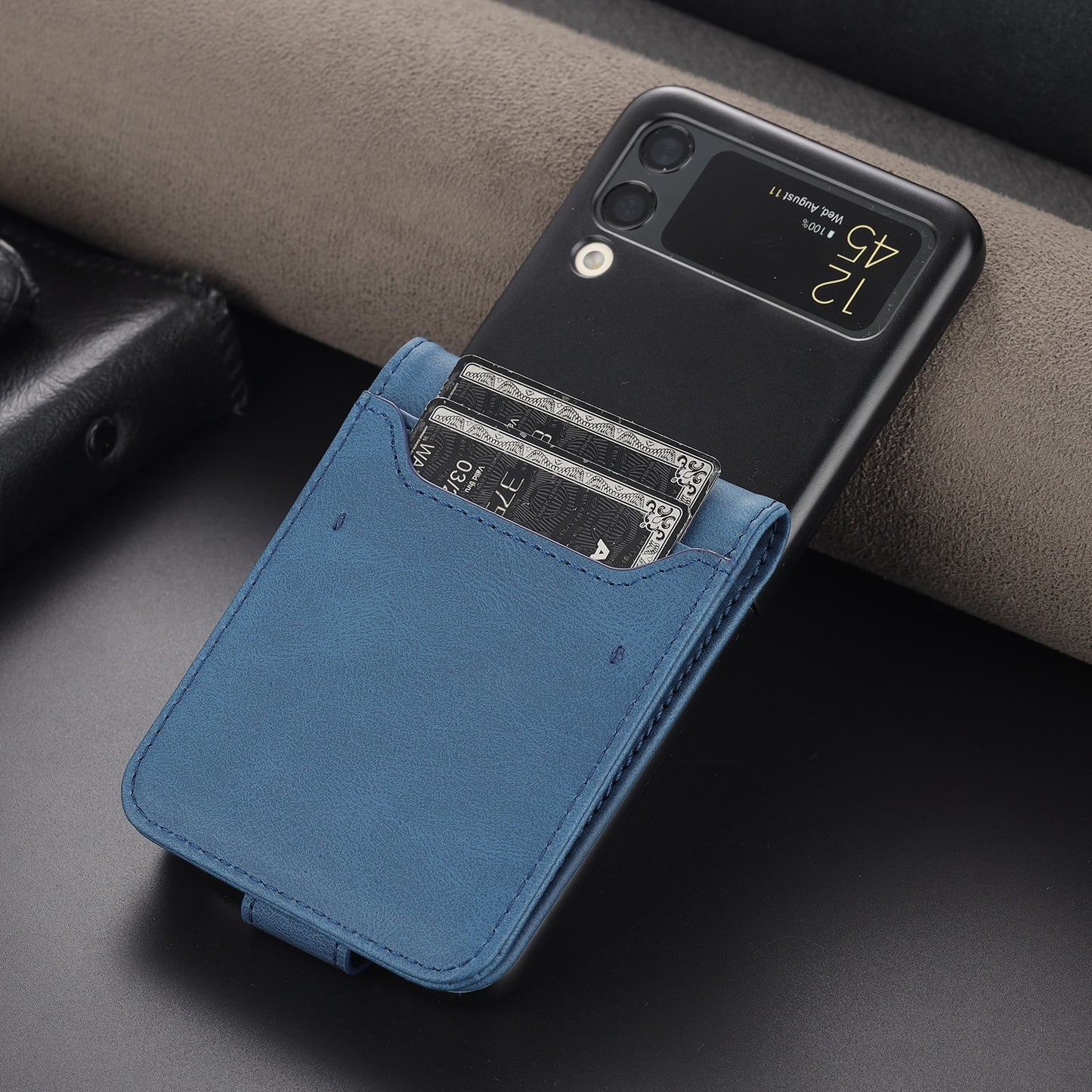 Samsung Galaxy Z Flip 3 5G Card Slot Leather Wallet Case