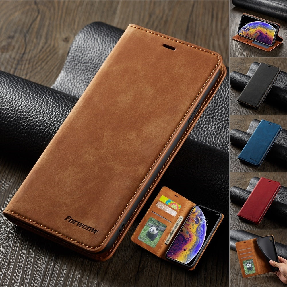 iPhone X Series Luxury Flip Wallet Case