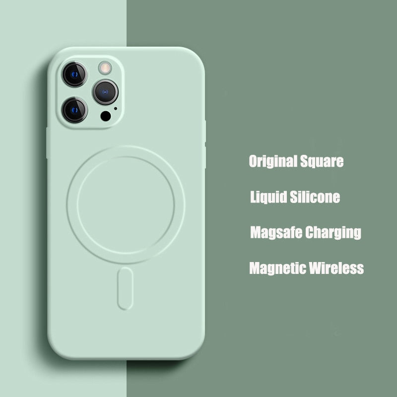 iPhone 11 Series Liquid Silicone Magsafe Case
